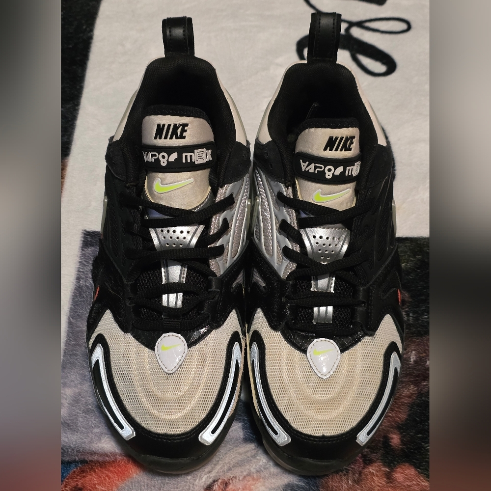 Nike VaporMax Retro Black, Silver & Beige Sneakers